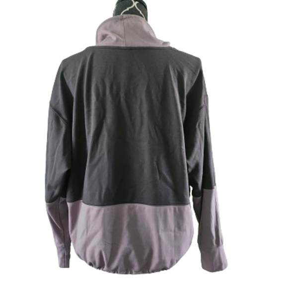 Athleta Hermosa Mock Neck Sweatshirt - shale/flora mauve - Picture 3 of 7